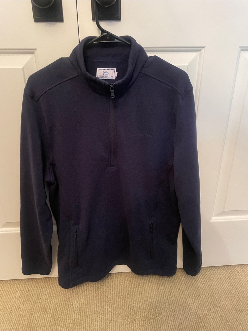 Southern Tide Men’s Navy Quarter-Zip Pullover